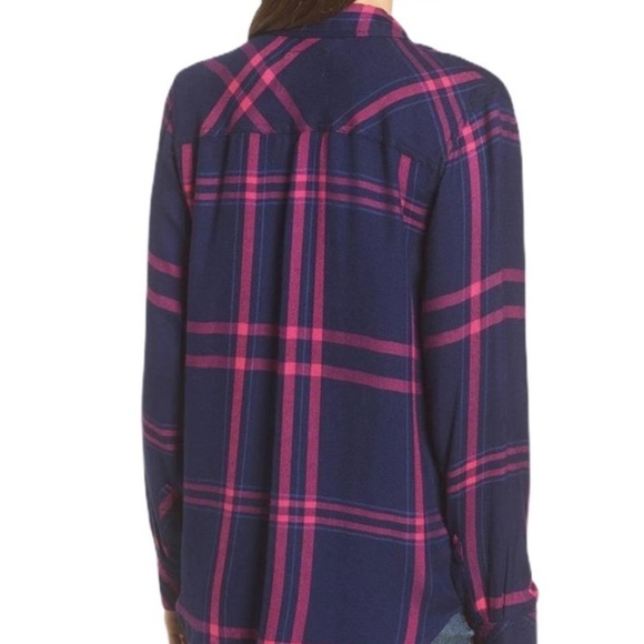 Rails navy and pink plaid shirt - Picture 12 of 13